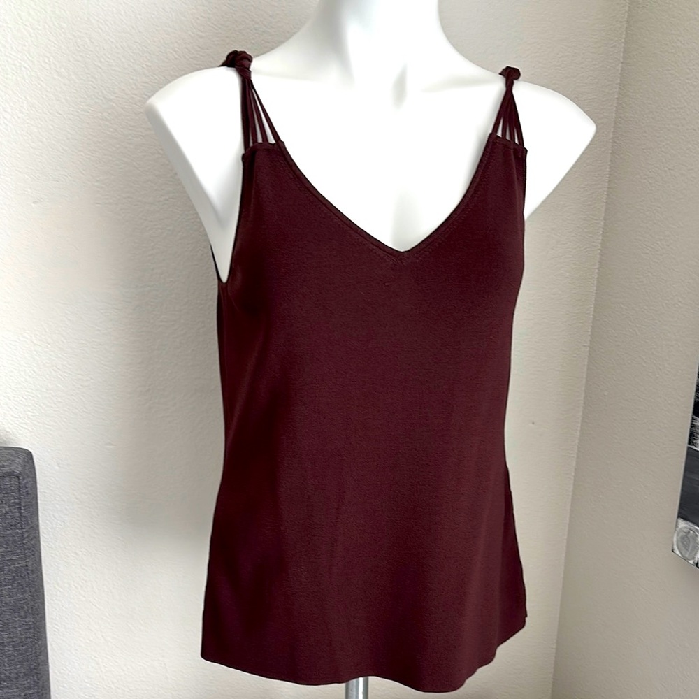 Cable & Gauge Burgundy Camisole Top
